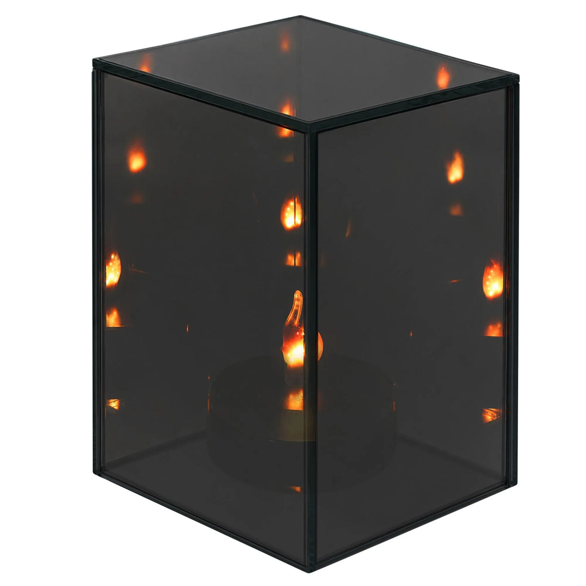 Spoguļveida LED laterna 3D efektam, 10 × 15 cm, bateriju