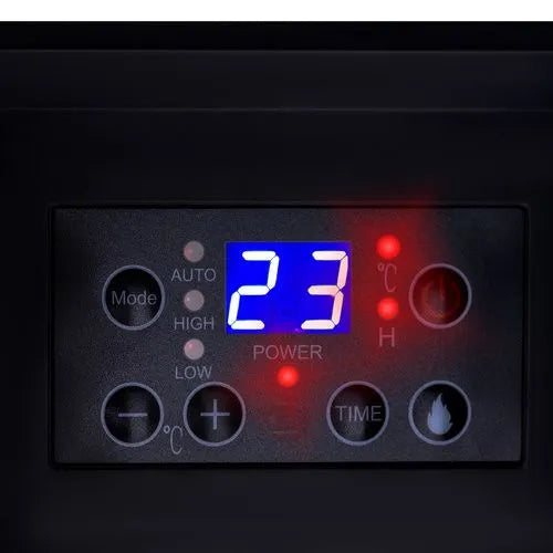 Elektriskais keramiskais sildītājs 2000 W ar 3D liesmas efektu, kamīns