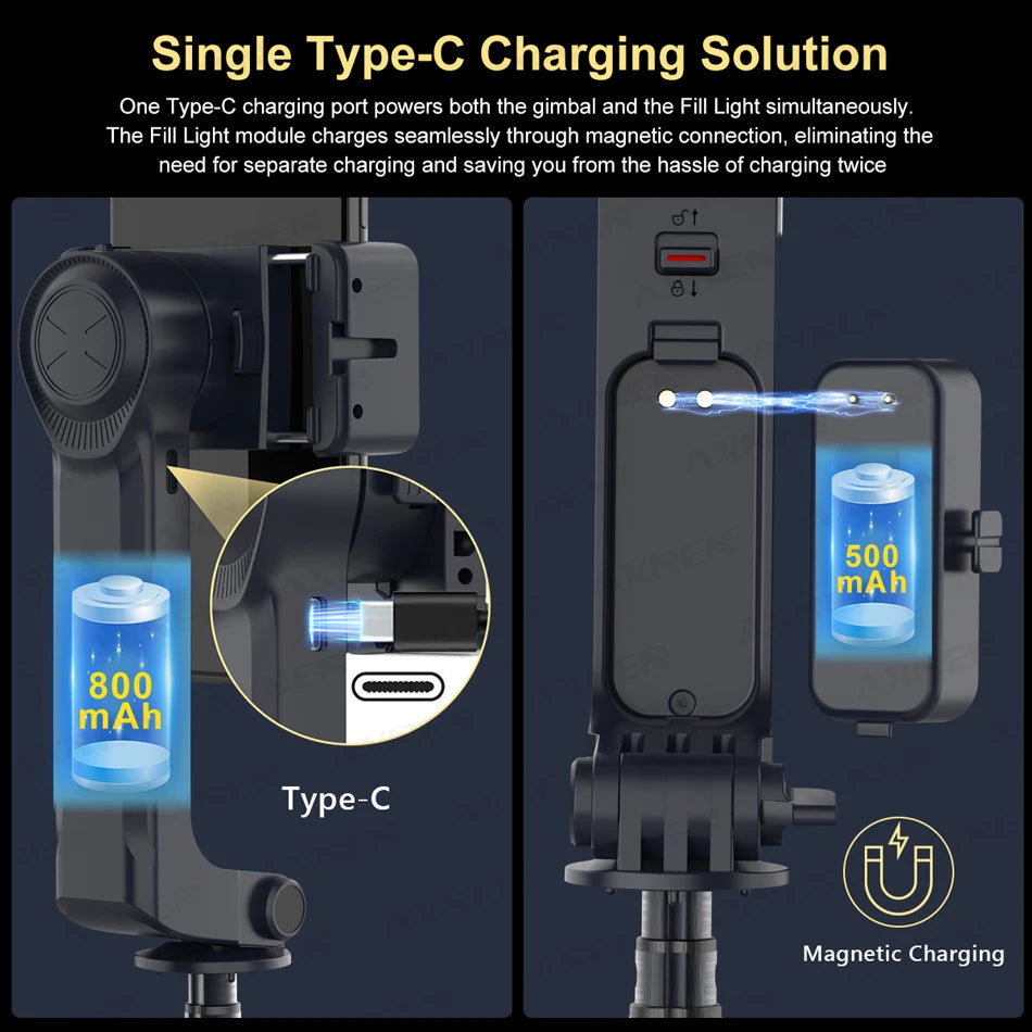 2 asu karkasa stabilizators + pašbildes nūja ar noņemamu uzpildes gaismu