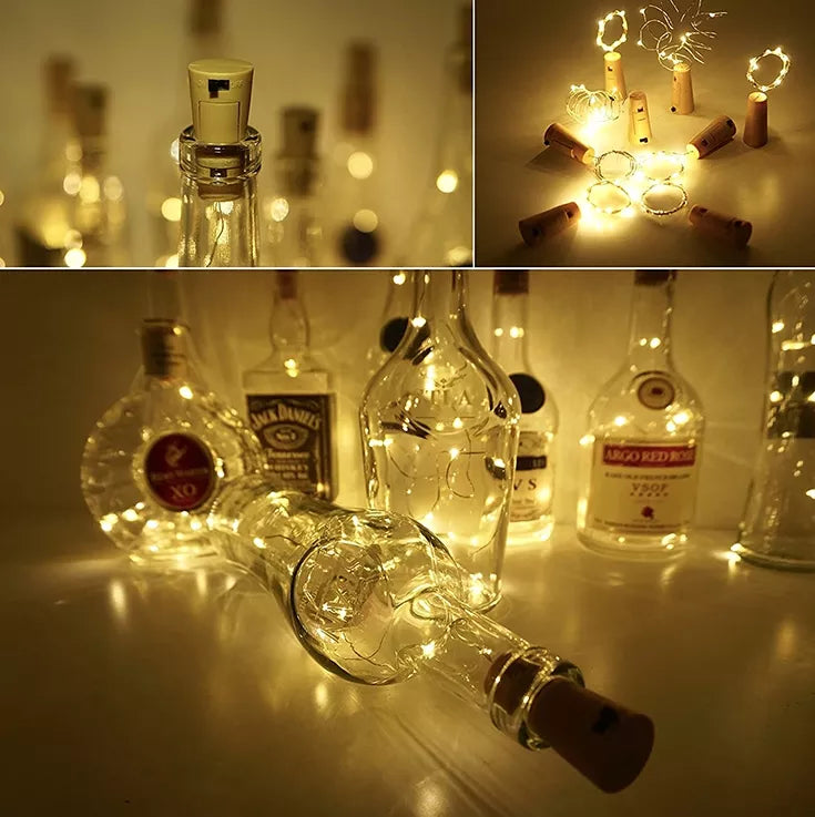 Dekoratīvs LED pudeles korķis