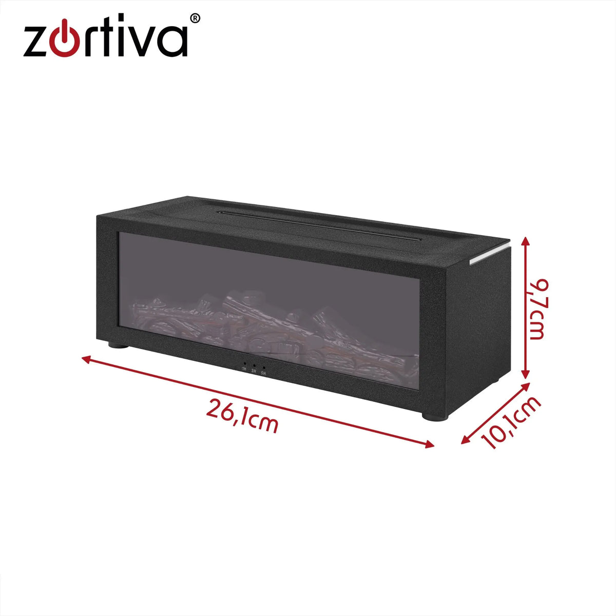 Aromāta difuzors, mitrinātājs, ar LED kamīna efektu, 150 ml