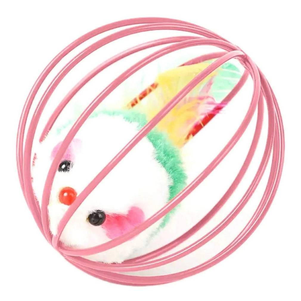 Rotaļlieta kaķim - pele bumbā